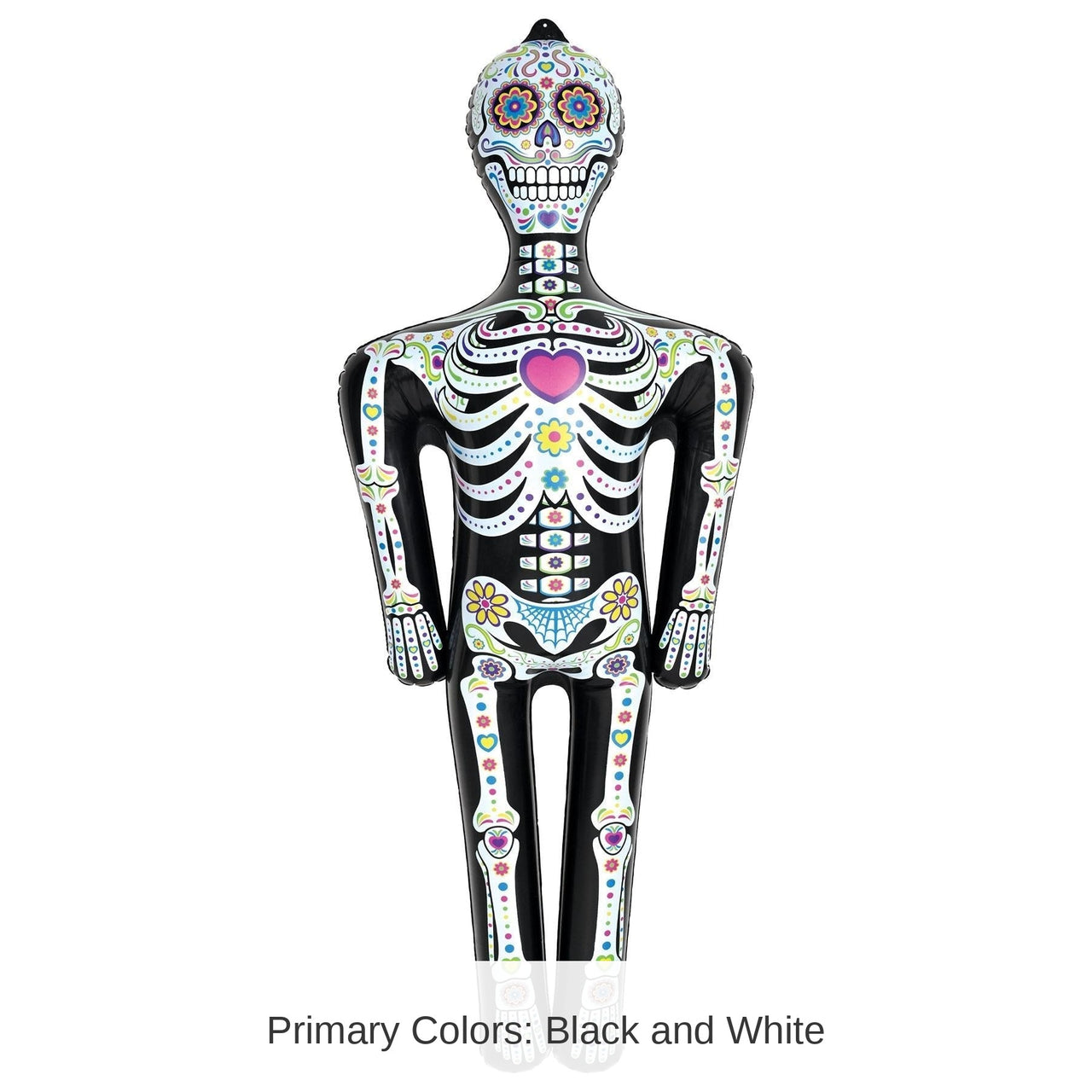 12 Pack Bulk Day Of The Dead Inflatable Skeleton
