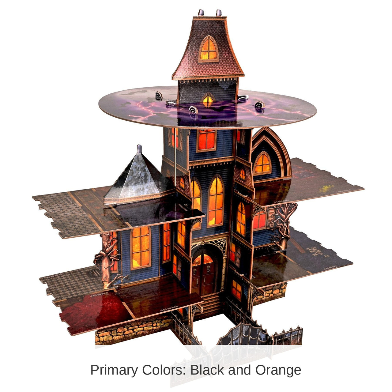 12 Pack Bulk Halloween Haunted House Cupcake Stand
