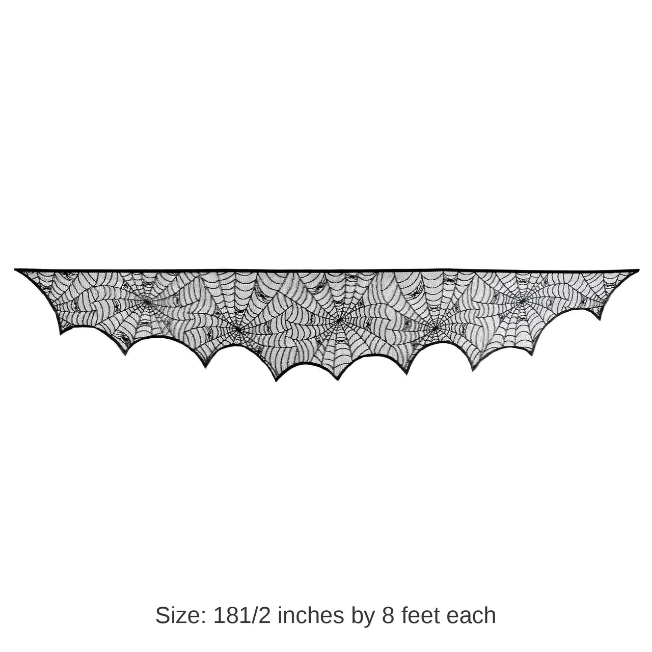 12 Pack Bulk Halloween Spider Web Mantel Scarf