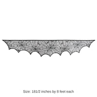 12 Pack Bulk Halloween Spider Web Mantel Scarf
