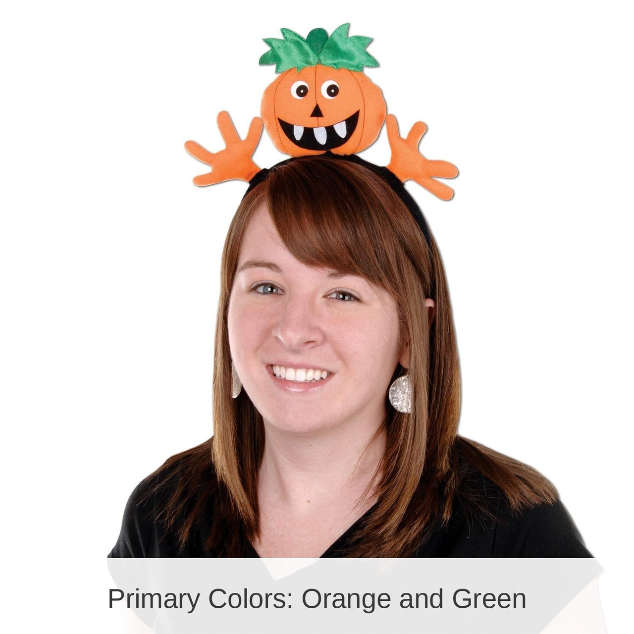 12 Pack Bulk Halloween Pumpkin Headband