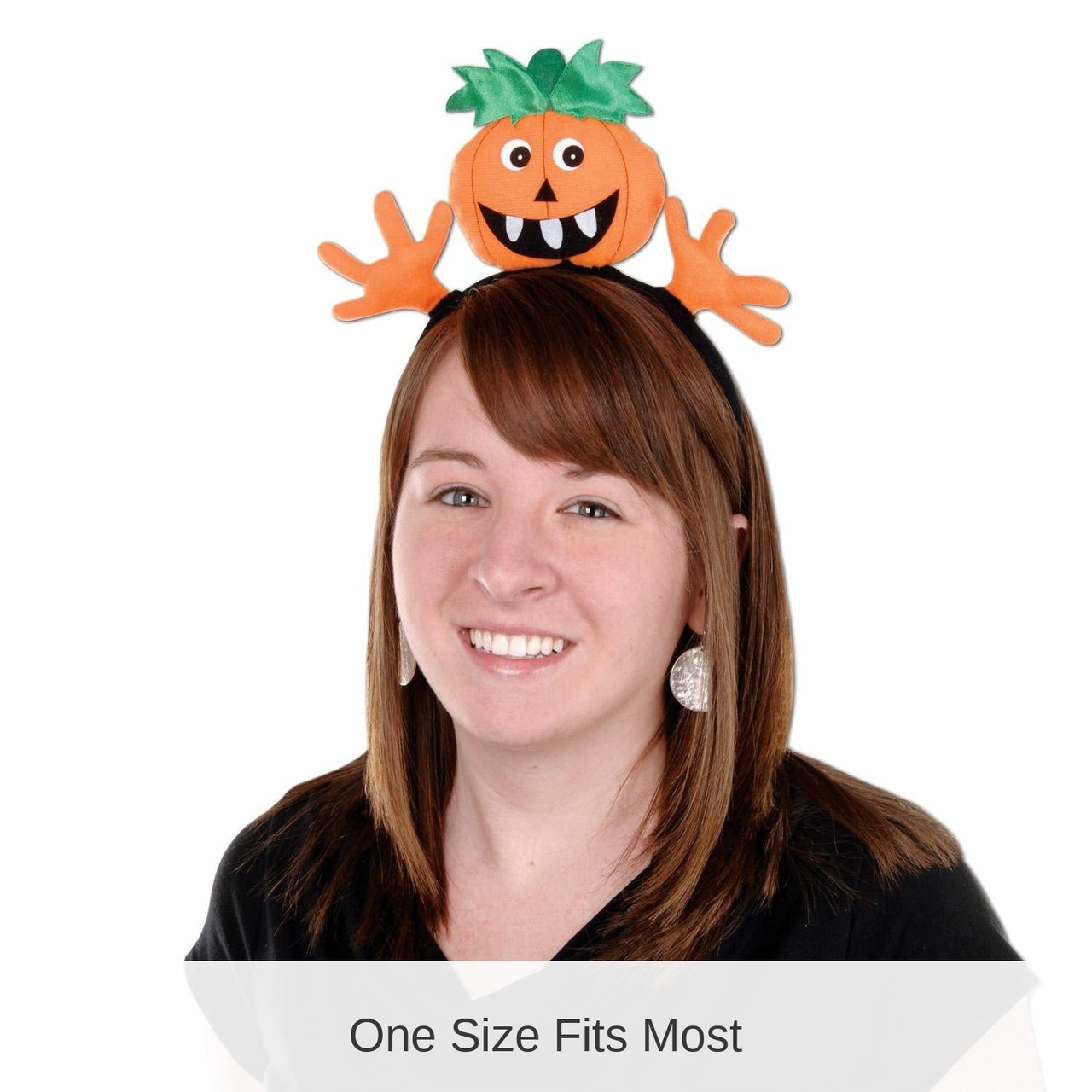 12 Pack Bulk Halloween Pumpkin Headband