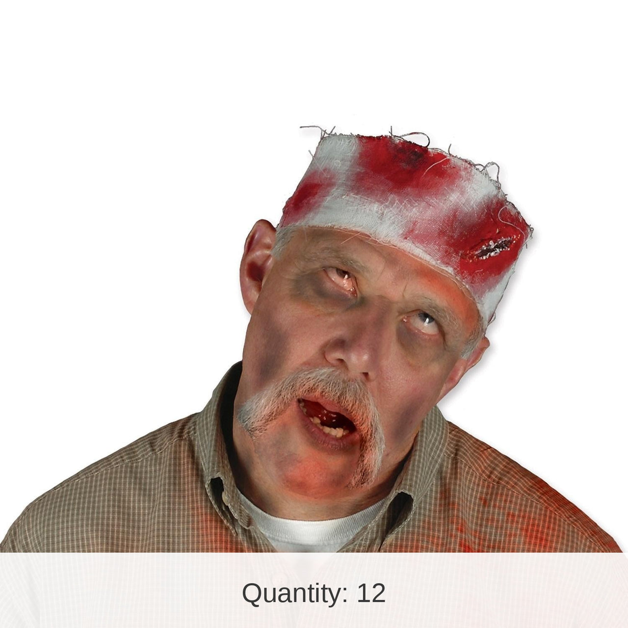 12 Pack Bulk Halloween Bloody Gauze Headband