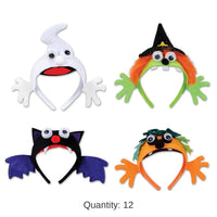 12 Pack Bulk Halloween Headbands