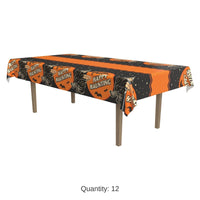 12 Pack Bulk Vintage Halloween Tablecover