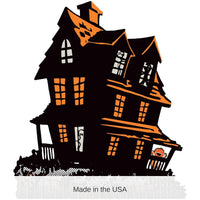 4 Pack Bulk Vintage Halloween Haunted House Stand-Up Decoration