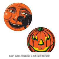 24 Pack Bulk Vintage Halloween Buttons