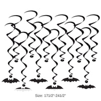 72 Pack Bulk Bat Silhouette Whirls