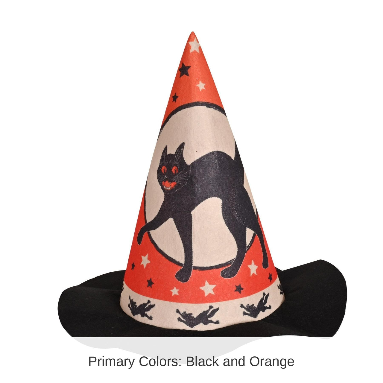 12 Pack Bulk Vintage Halloween Felt Witch Hat