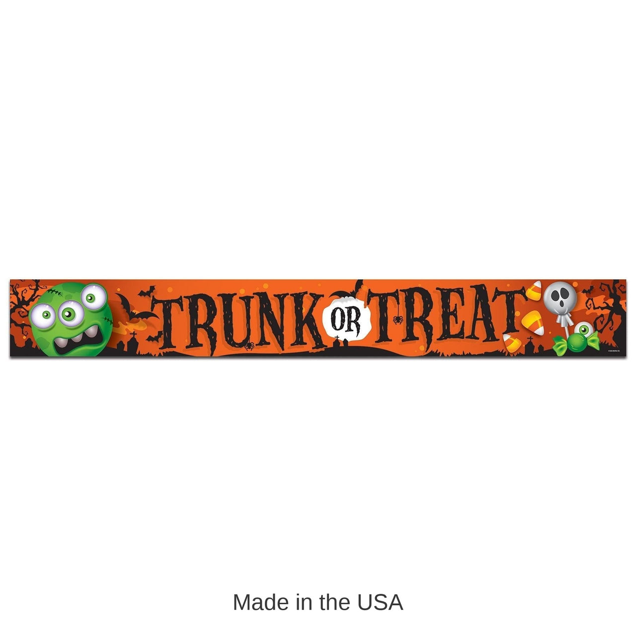 12 Pack Bulk Metallic Trunk Or Treat Banner