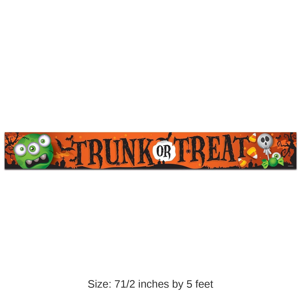 12 Pack Bulk Metallic Trunk Or Treat Banner