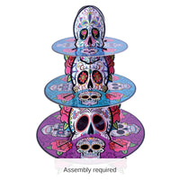 12 Pack Bulk Day Of The Dead Cupcake Stand
