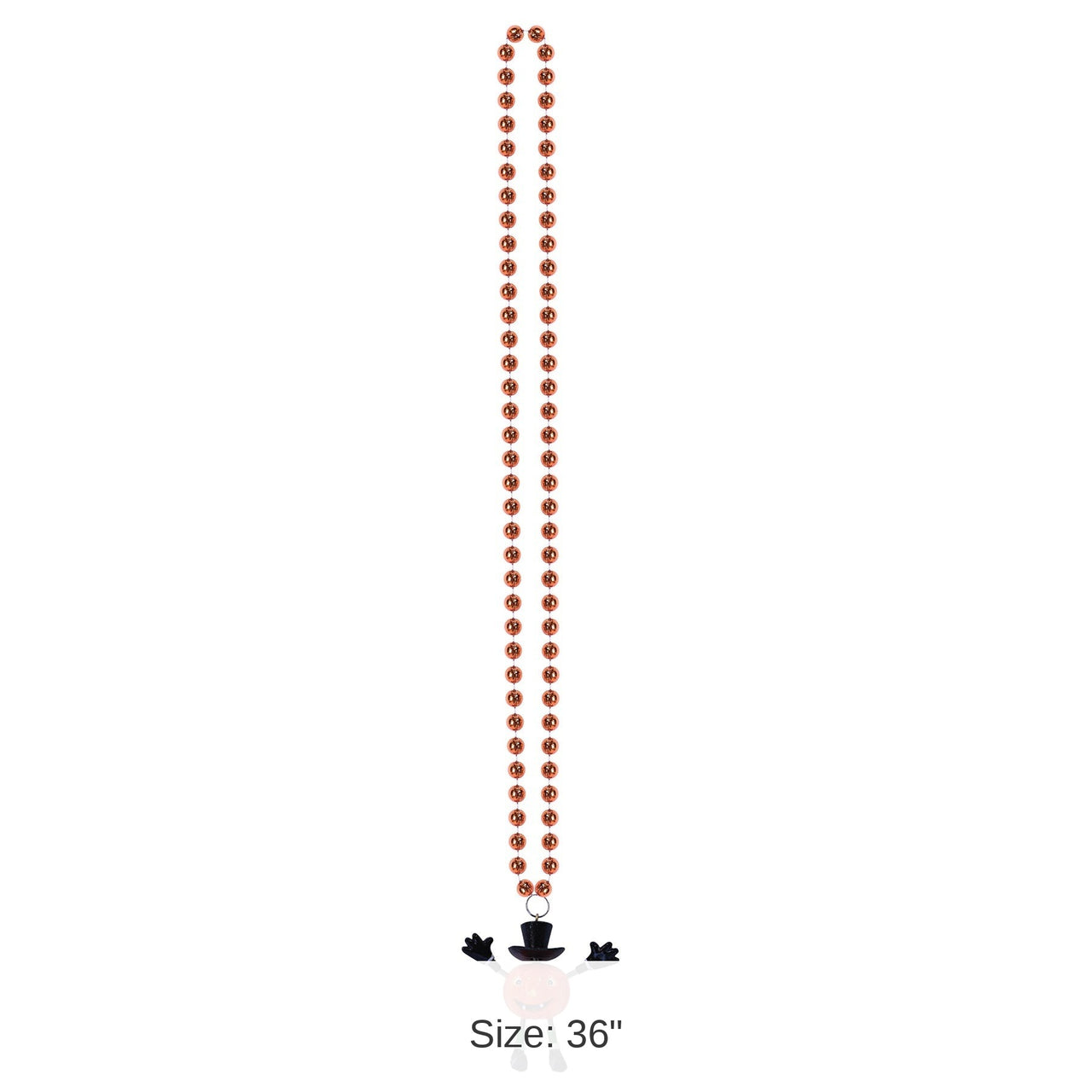 12 Pack Bulk Beads Necklace w/Bobble J-O-L Man Medallion