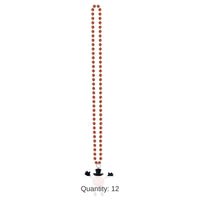 12 Pack Bulk Beads Necklace w/Bobble J-O-L Man Medallion