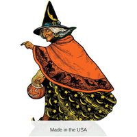 4 Pack Bulk Vintage Halloween Witch Stand-Up Decoration