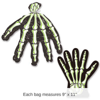 240 Pack Bulk Halloween Skeleton Hand Treat Bags