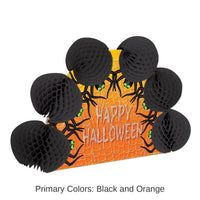 12 Pack Bulk Halloween Spiders 2-Sided Centerpiece