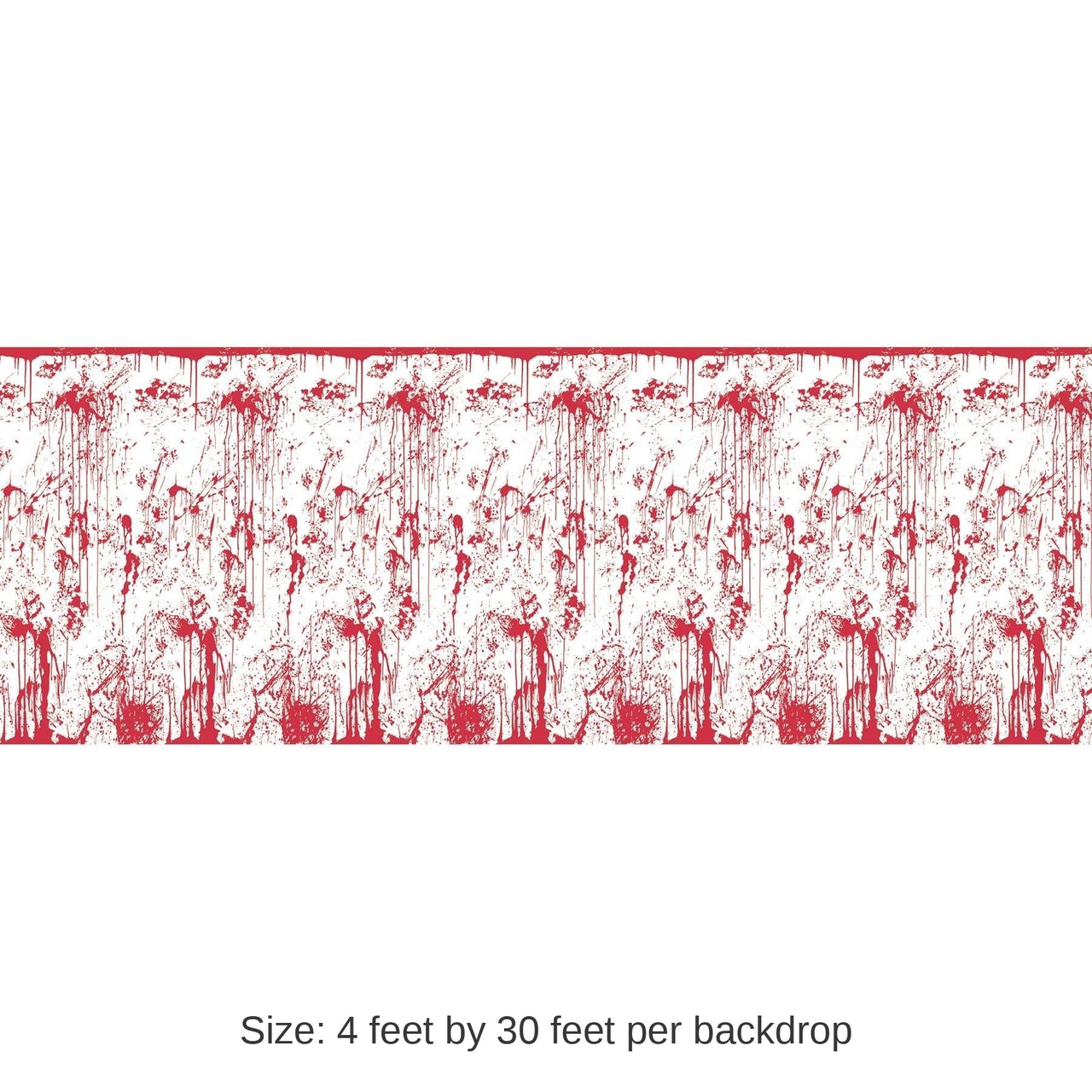 6 Pack Bulk Halloween Bloody Wall Backdrop