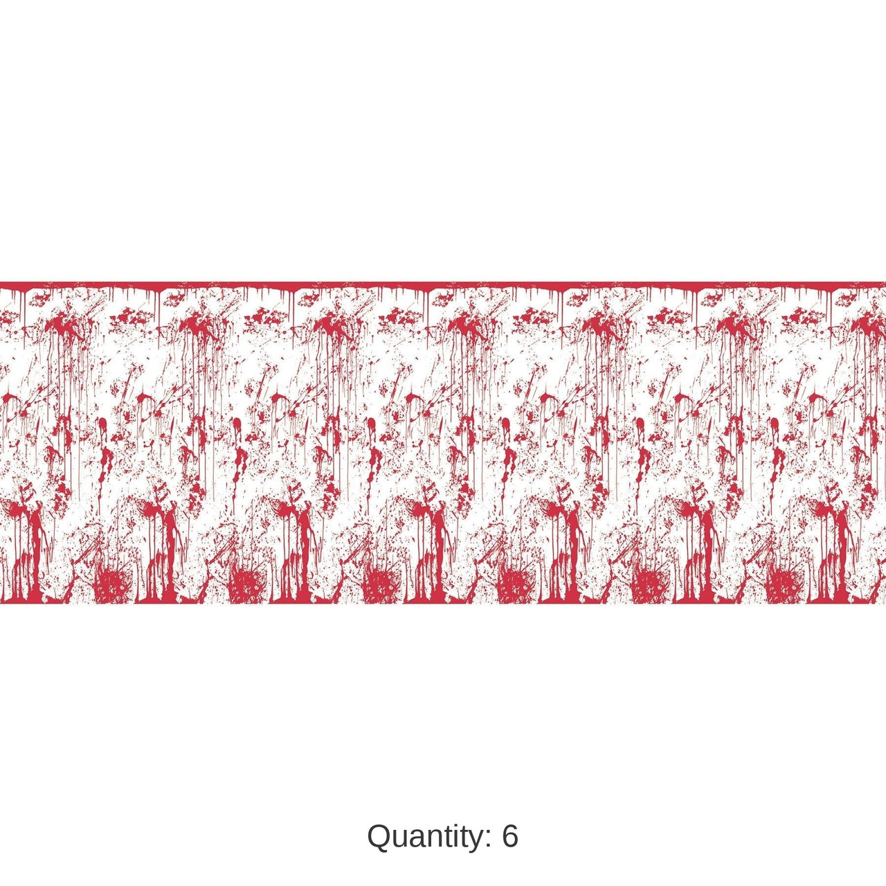 6 Pack Bulk Halloween Bloody Wall Backdrop