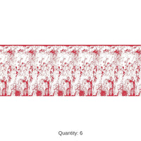 6 Pack Bulk Halloween Bloody Wall Backdrop