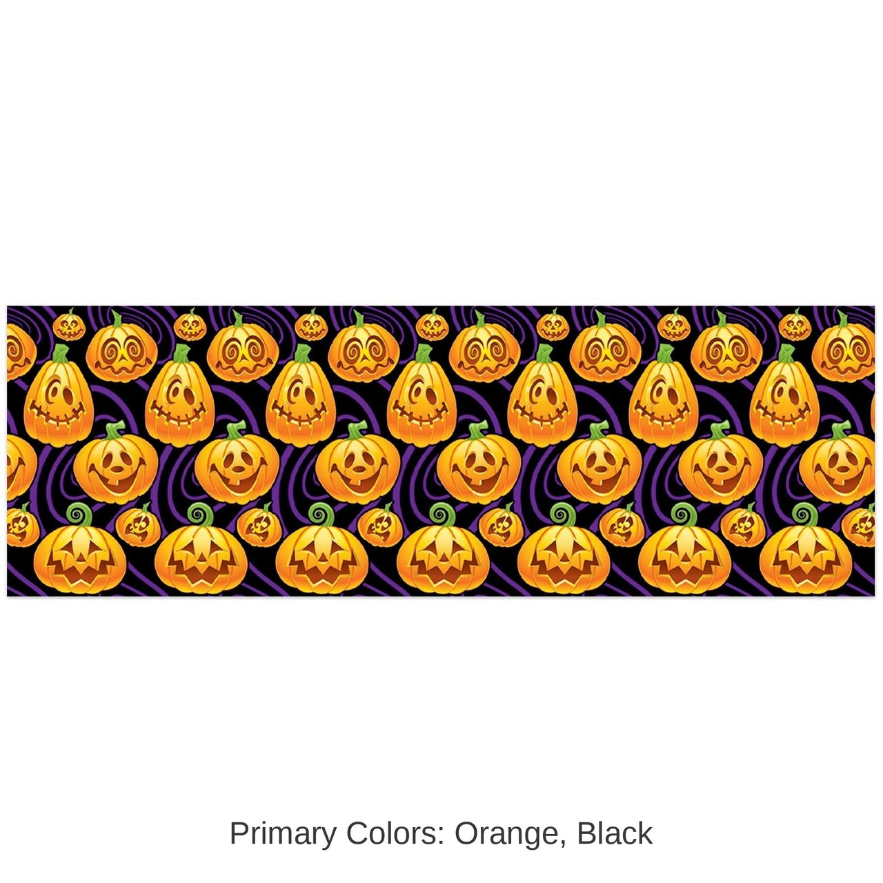 6 Pack Bulk Halloween Jack-O-Lantern Backdrop