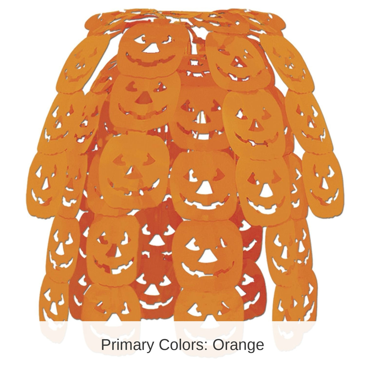 12 Pack Bulk Halloween Jack-O-Lantern Cascade