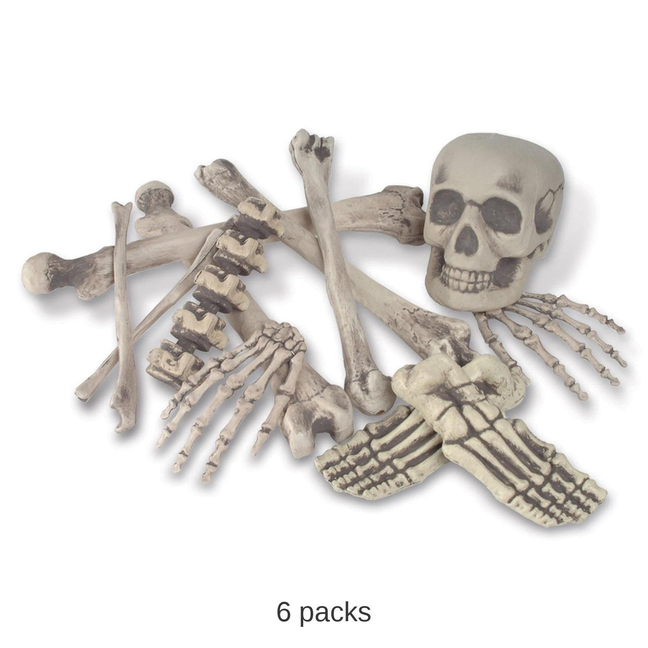 6 Packs Bulk 12 Piece Halloween Bag 'O Bones