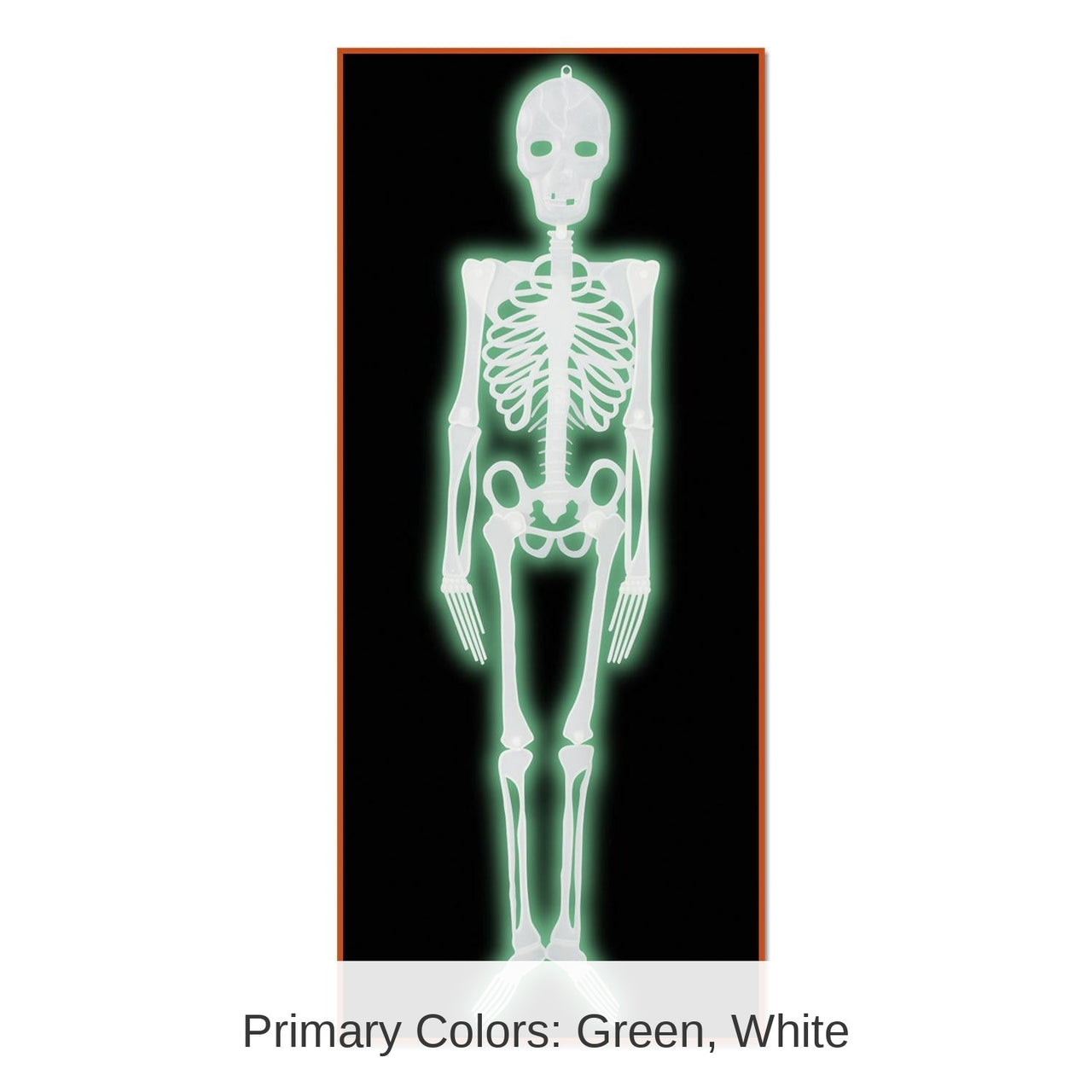 12 Pack Bulk Halloween Plastic Nite-Glo Skeleton