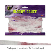 12 Pack Bulk Halloween Bloody Gauze