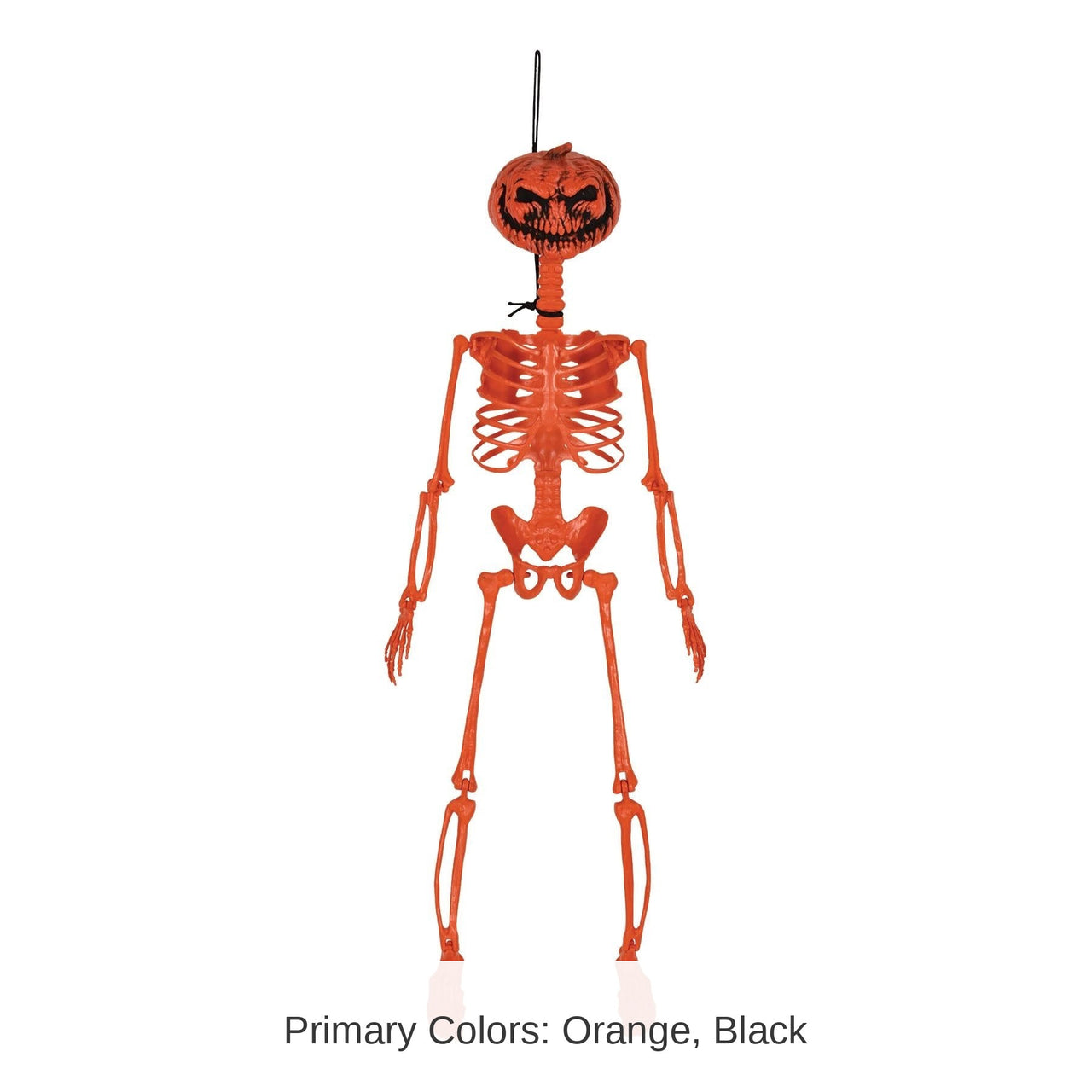 6 Pack Bulk Halloween Plastic Pumpkin Skeleton