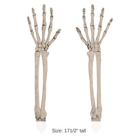 24 Pack Bulk Halloween Plastic Skeleton Hand Yard Stakes