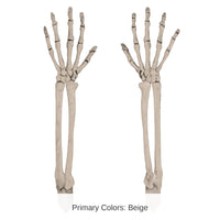 24 Pack Bulk Halloween Plastic Skeleton Hand Yard Stakes