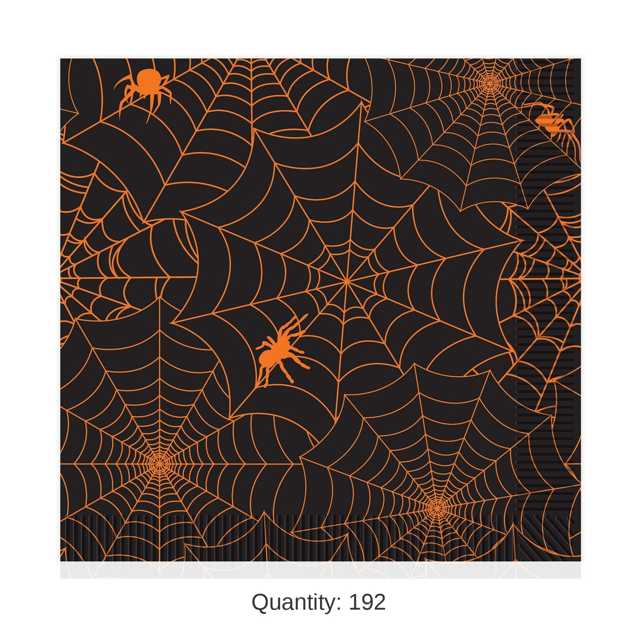 192 Pack Bulk Spider Web Luncheon Napkins