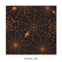 192 Pack Bulk Spider Web Luncheon Napkins