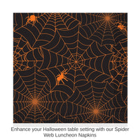 192 Pack Bulk Spider Web Luncheon Napkins