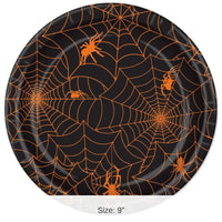 96 Pack Bulk Spider Web Plates