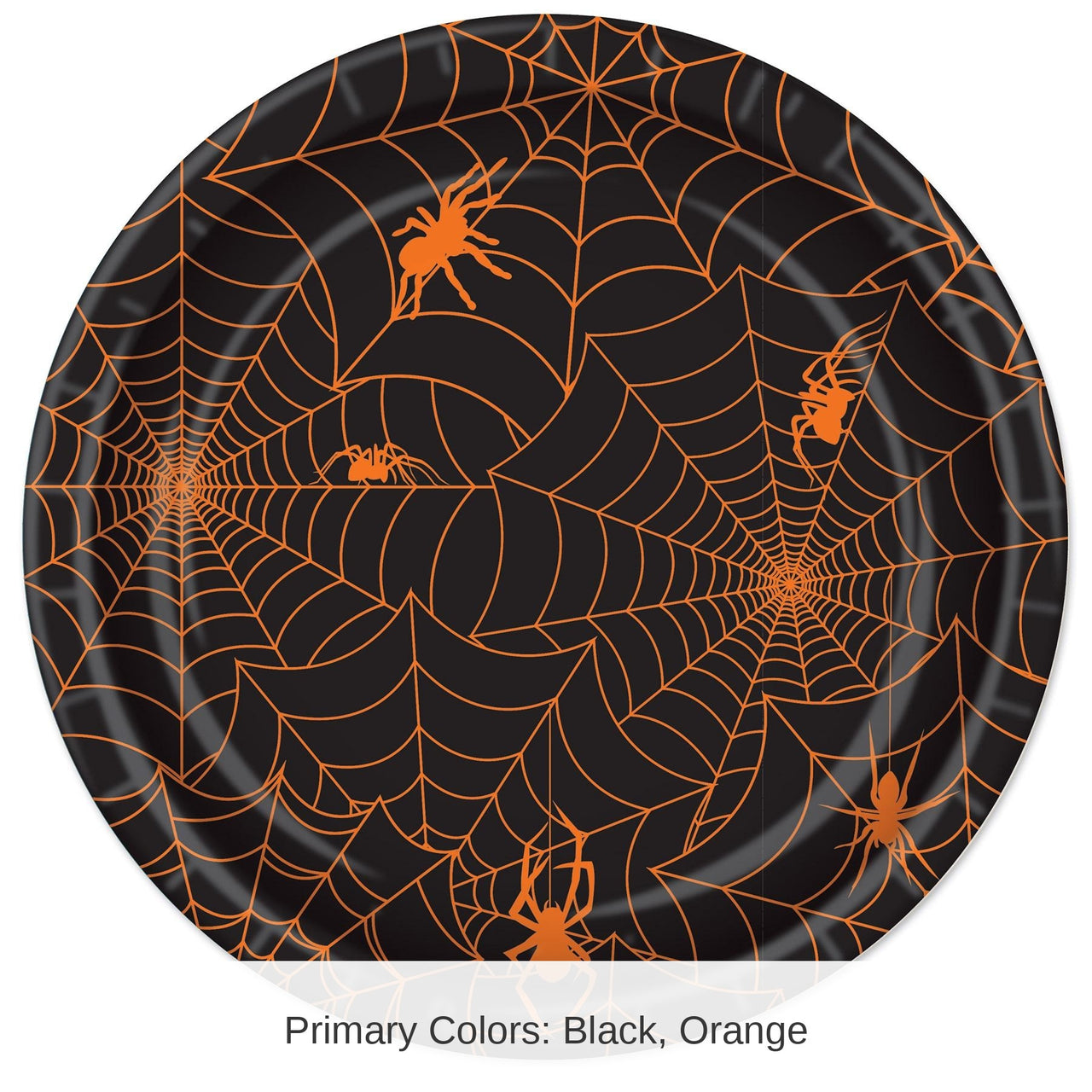 96 Pack Bulk Spider Web Plates