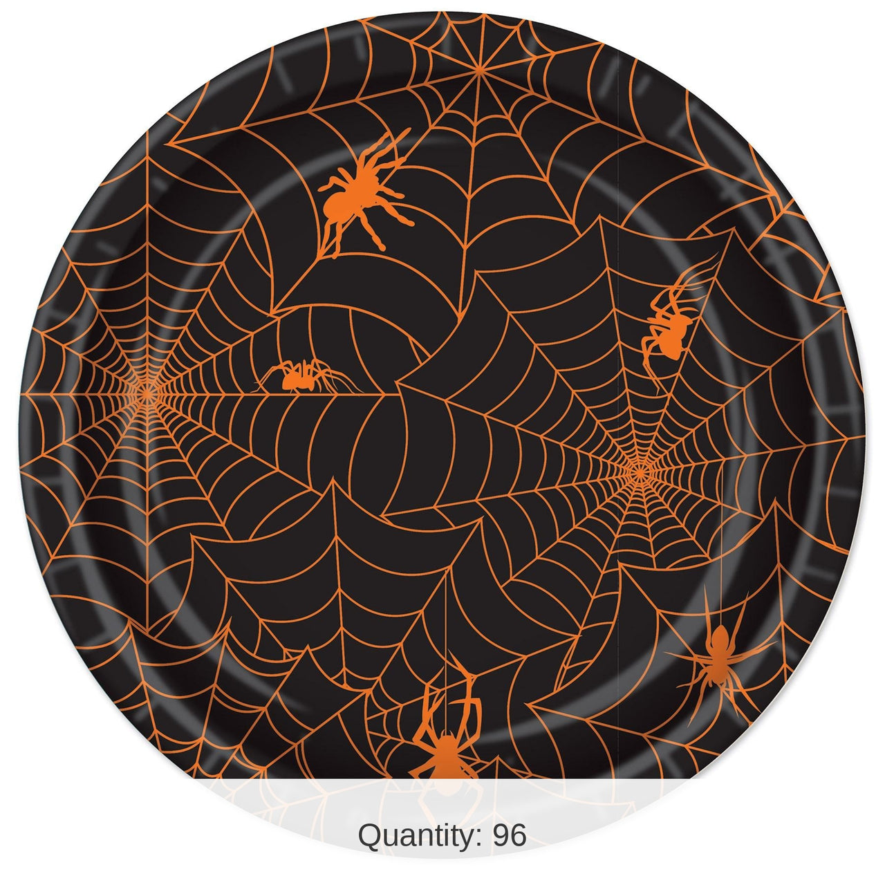 96 Pack Bulk Spider Web Plates