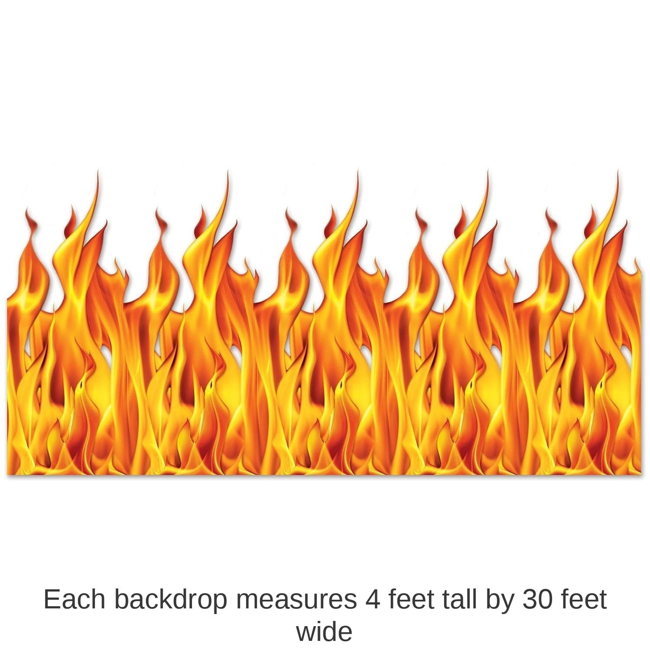 6 Pack Bulk Halloween Flame Backdrop