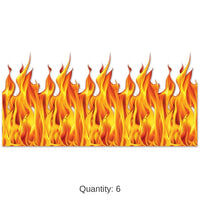 6 Pack Bulk Halloween Flame Backdrop