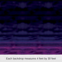 6 Pack Bulk Halloween Spooky Sky Backdrop