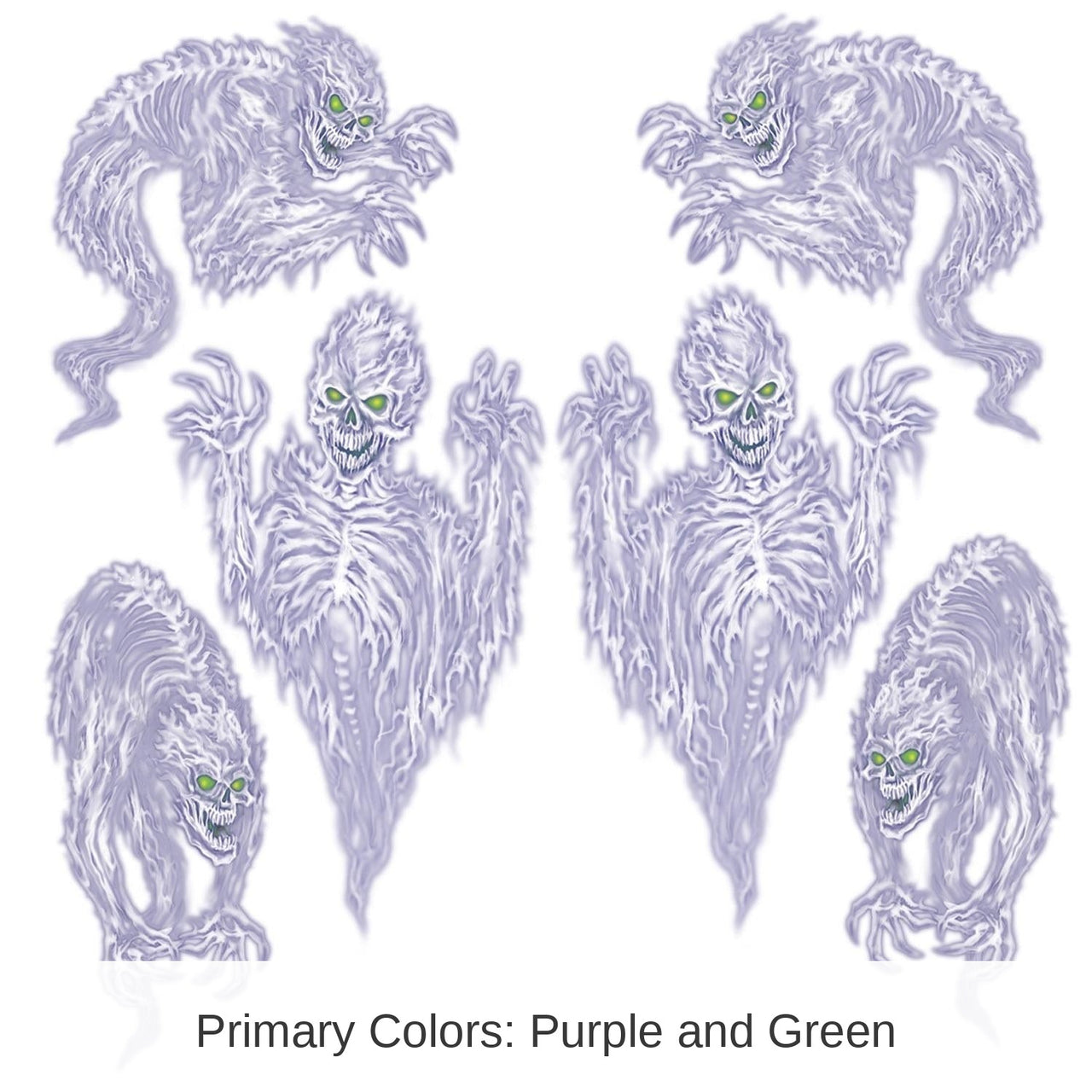 72 Piece Bulk Halloween Scary Spirit Props