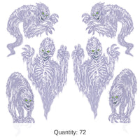 72 Piece Bulk Halloween Scary Spirit Props