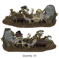 24 Pack Bulk Halloween Doomed Groom/Buried Bride Props