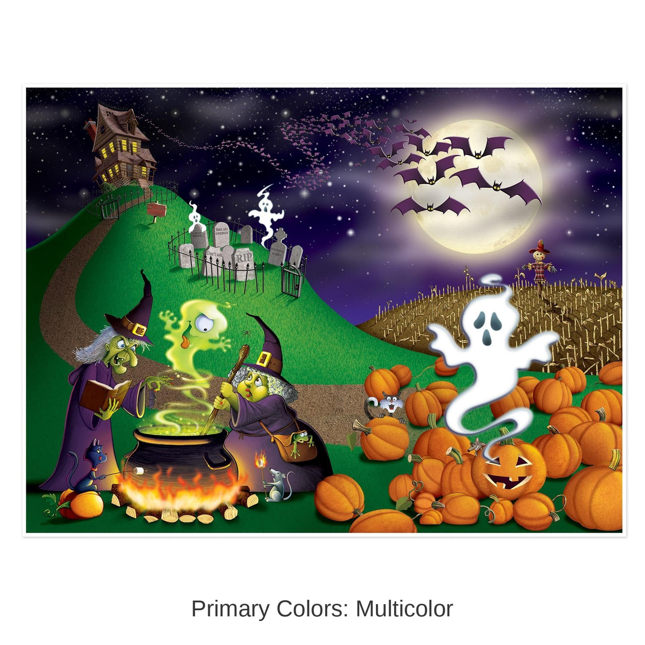 6 Pack Bulk Halloween Insta-Mural Decoration