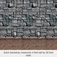 6 Pack Bulk Medieval Dirt Floor Backdrop
