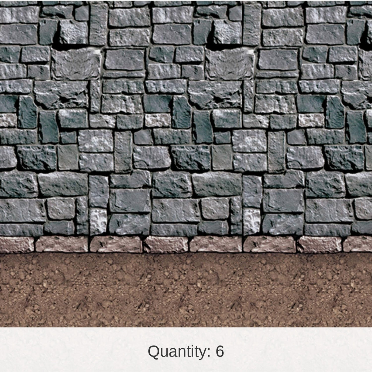 6 Pack Bulk Medieval Dirt Floor Backdrop