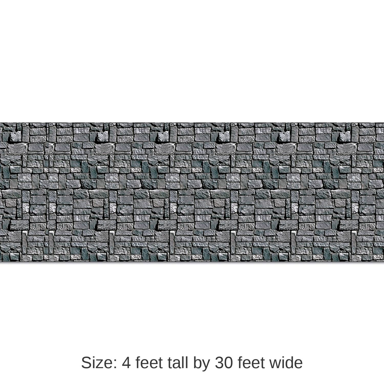 6 Pack Bulk Halloween Stone Wall Backdrop