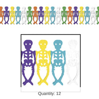 12 Pack Bulk Day Of The Dead Garland