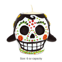 6 Pack Bulk Day Of The Dead Female Tea Light Holder